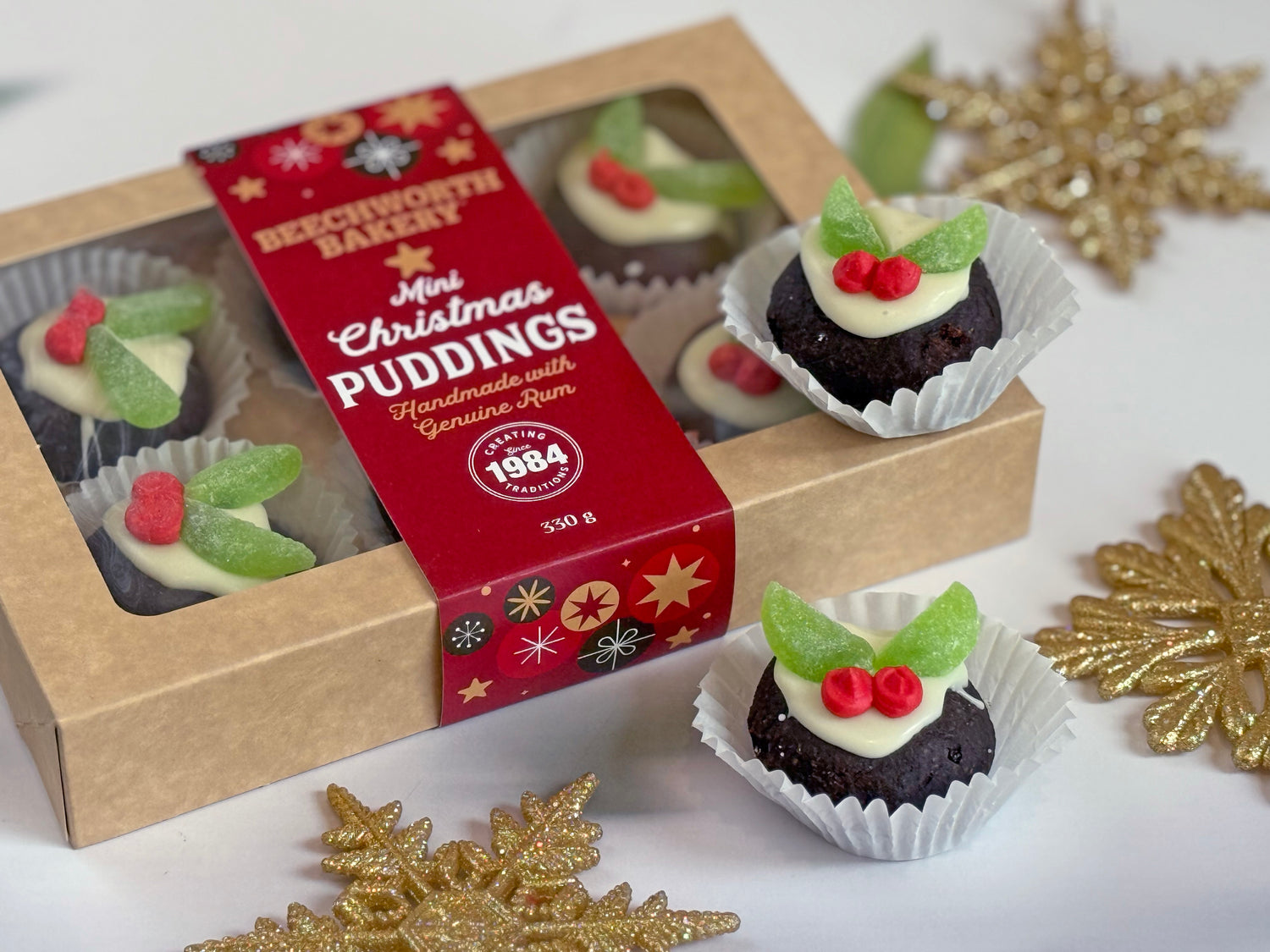Mini Christmas Puddings - 6 Pack